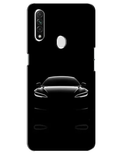 Чехол для OPPO A31 с картинкой «Силуэт Tesla Night»