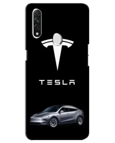 Чехол для OPPO A31 с картинкой «Tesla Model Y»