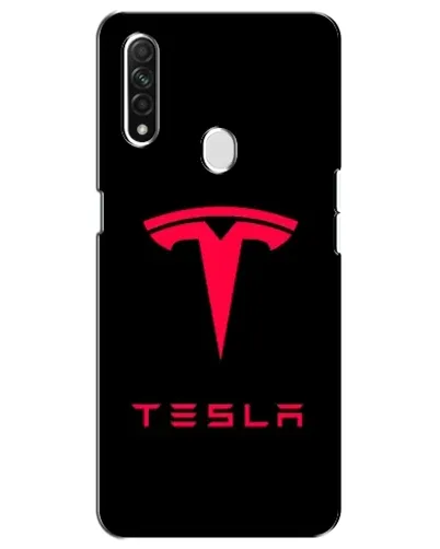 Чехол для OPPO A31 с картинкой «Tesla Red Logo»