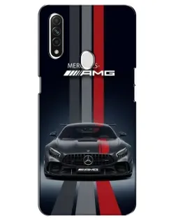 Чехол для OPPO A31 с картинкой «Mercedes — белый карбон»
