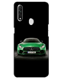 Чехол для OPPO A31 с картинкой «Mercedes — неоновый лого»