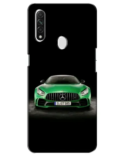 Чехол для OPPO A31 с картинкой «Mercedes — неоновый лого» Чехол для OPPO A31 с картинкой «Mercedes — неоновый лого»