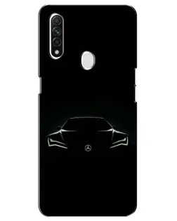 Чехол для OPPO A31 с картинкой «Mercedes — силуэт авто»