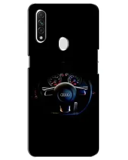 Чехол для OPPO A31 с картинкой «Салон Audi — руль»