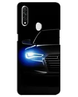 Чехол для OPPO A31 с картинкой «Неоновый взгляд Audi»