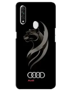 Чехол для OPPO A31 с картинкой «Графика — пантера и Audi»