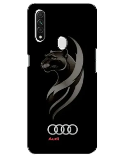Чехол для OPPO A31 с картинкой «Графика — пантера и Audi»