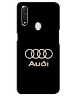 Чехол для OPPO A31 с картинкой «Audi — золотой логотип»