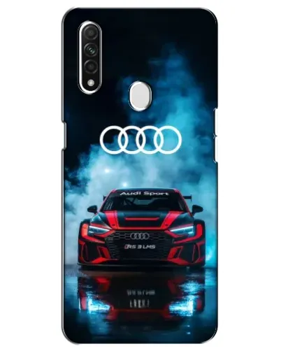 Чехол для OPPO A31 с картинкой «Audi Sport — неон»