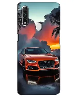 Чехол для OPPO A31 с картинкой «Audi — закат»