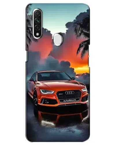 Чехол для OPPO A31 с картинкой «Audi — закат»