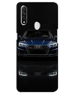 Чехол для OPPO A31 с картинкой «Audi — ночное отражение»