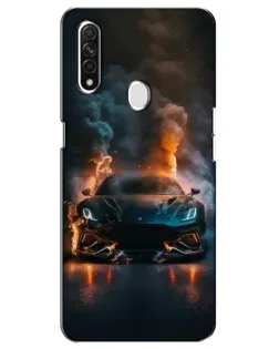 Чехол для OPPO A31 с картинкой «Lamborghini дымная эстетика»