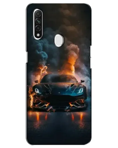 Чехол для OPPO A31 с картинкой «Lamborghini дымная эстетика»
