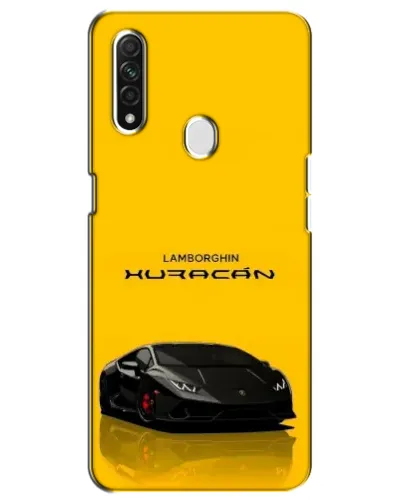Чехол для OPPO A31 с картинкой «Lamborghini Huracan черный»