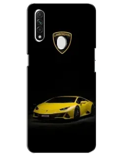 Чехол для OPPO A31 с картинкой «Lamborghini желтый акцент»