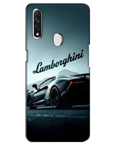 Чехол для OPPO A31 с картинкой «Классическая надпись Lamborghini»