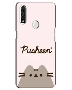 Чохол для OPPO A31 з картинкою «Pusheen логотип»