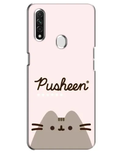 Чохол для OPPO A31 з картинкою «Pusheen логотип»