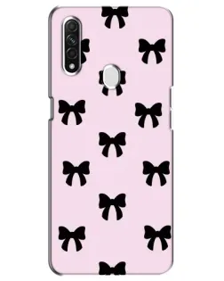 Чехол для OPPO A31 с картинкой «Черные банты Coquette»