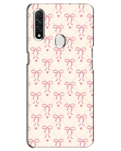 Чехол для OPPO A31 с картинкой «Розовые бантики Coquette»