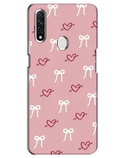 Чехол для OPPO A31 с картинкой «Сердца и банты»