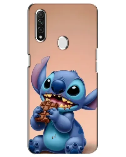 Чехол для OPPO A31 с картинкой «Стич ест шоколад»