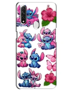 Чехол для OPPO A31 с картинкой «Стикеры Stitch и Angel» Чехол для OPPO A31 с картинкой «Стикеры Stitch и Angel»