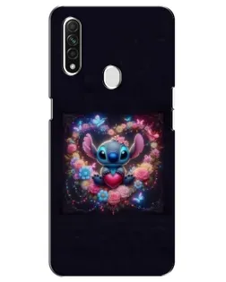 Чехол для OPPO A31 с картинкой «Stitch в цветах» Чехол для OPPO A31 с картинкой «Stitch в цветах»