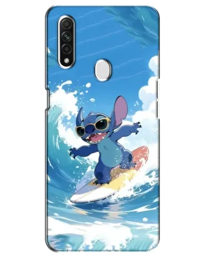 Чехол для OPPO A31 с картинкой «Стич на волне»