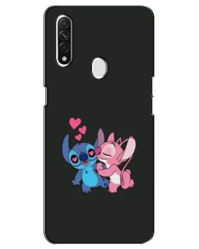 Чехол для OPPO A31 с картинкой «Анжел целует Стича»