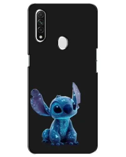 Чехол для OPPO A31 с картинкой «Стич на черном»