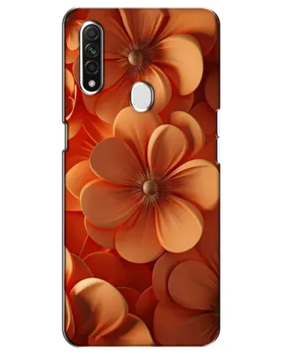 Чехол для OPPO A31 с картинкой «Оранжевый макро цветок»