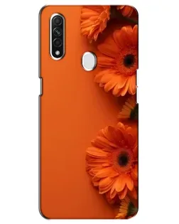 Чехол для OPPO A31 с картинкой «Оранжевые герберы»
