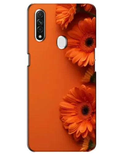Чехол для OPPO A31 с картинкой «Оранжевые герберы»