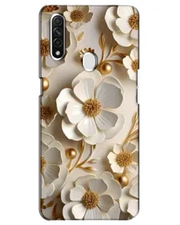 Чехол для OPPO A31 с картинкой «Белие бумажние  цвети»