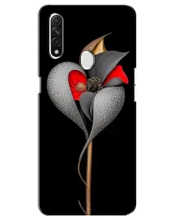 Чехол для OPPO A31 с картинкой «Серебряный фантазийный цветок» Чехол для OPPO A31 с картинкой «Серебряный фантазийный цветок»