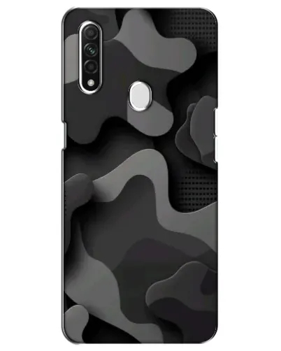 Чехол для OPPO A31 с картинкой «Темный абстрактный камуфляж»