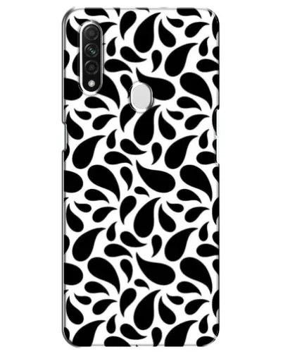Чехол для OPPO A31 с картинкой «Контрастные черные капли»