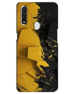 Чехол для OPPO A31 с картинкой «Золотые осколки геометрии»