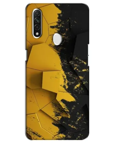 Чехол для OPPO A31 с картинкой «Золотые осколки геометрии»