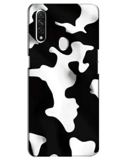 Чехол для OPPO A31 с картинкой «Черно-белое пятно»