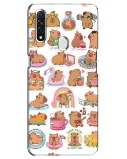 Чехол для OPPO A31 с картинкой «Капибары набор»