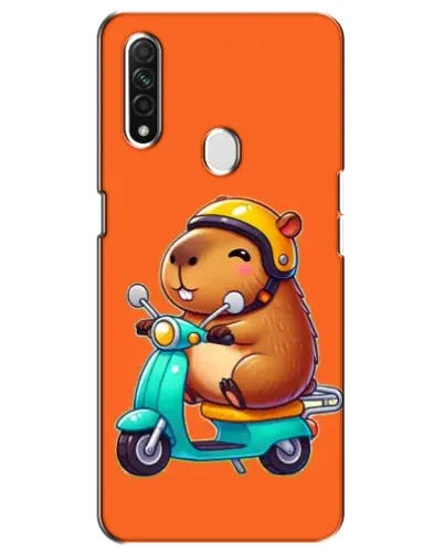Чохол для OPPO A31 з картинкою «Капібара на скутері» Чохол для OPPO A31 з картинкою «Капібара на скутері»