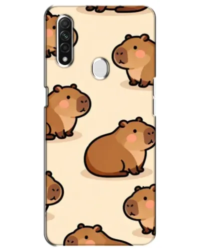 Чохол для OPPO A31 з картинкою «Паттерн милих капібар» Чохол для OPPO A31 з картинкою «Паттерн милих капібар»