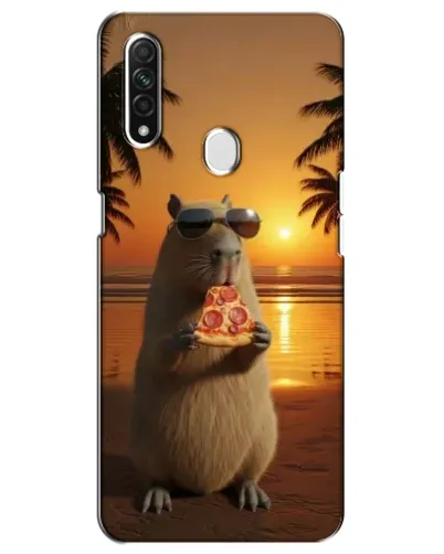Чохол для OPPO A31 з картинкою «Капібара з піцою» Чохол для OPPO A31 з картинкою «Капібара з піцою»