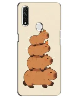 Чехол для OPPO A31 с картинкой «Башня из капибар»