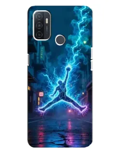 Чехол для OPPO A32 с картинкой «Jordan Gold Jumpman»