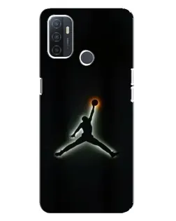 Чехол для OPPO A32 с картинкой «Jordan Gradient Logo»