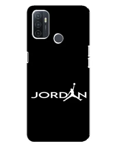 Чехол для OPPO A32 с картинкой «Jordan White Logo»